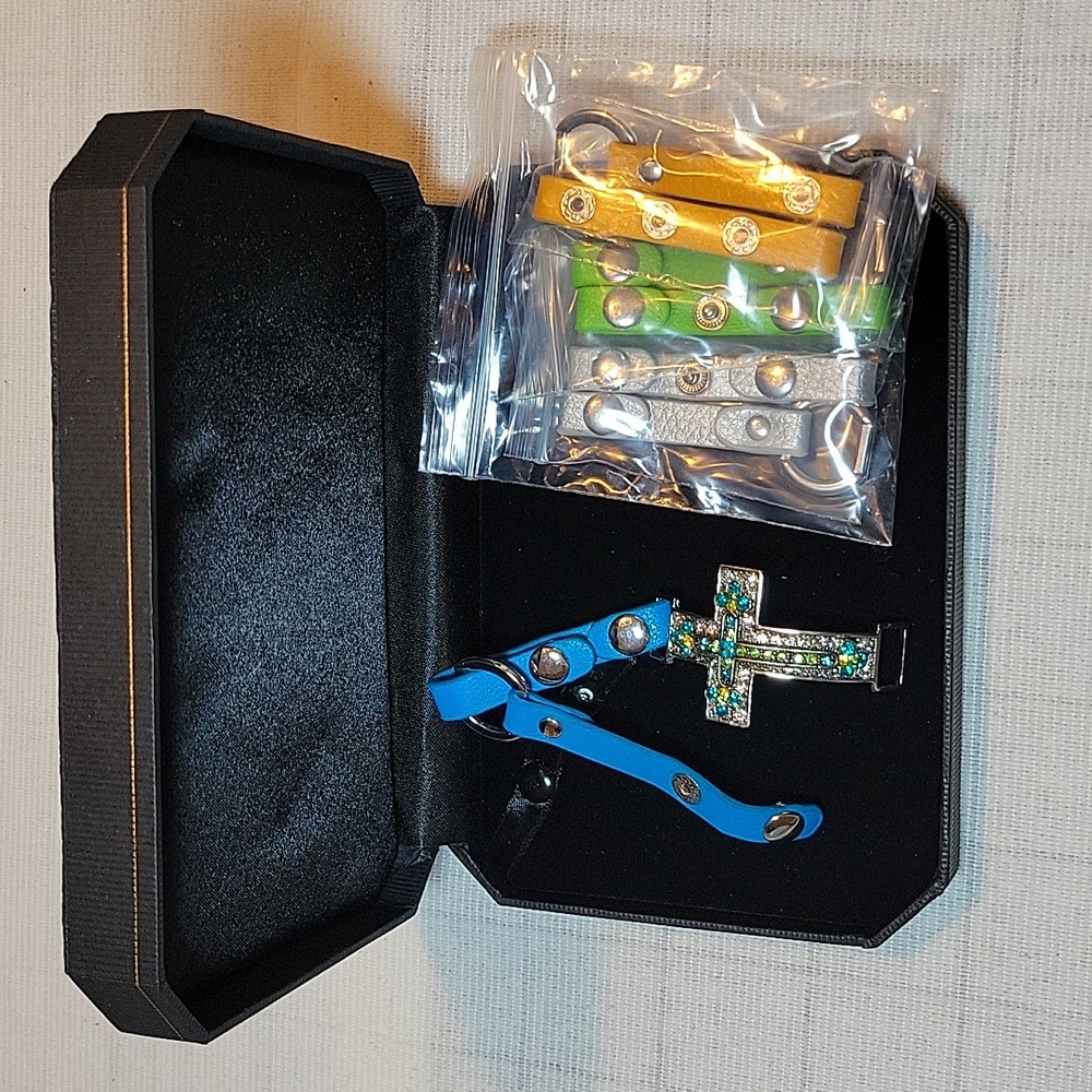 Cross Bracelet, Multiple Color Straps - image 1